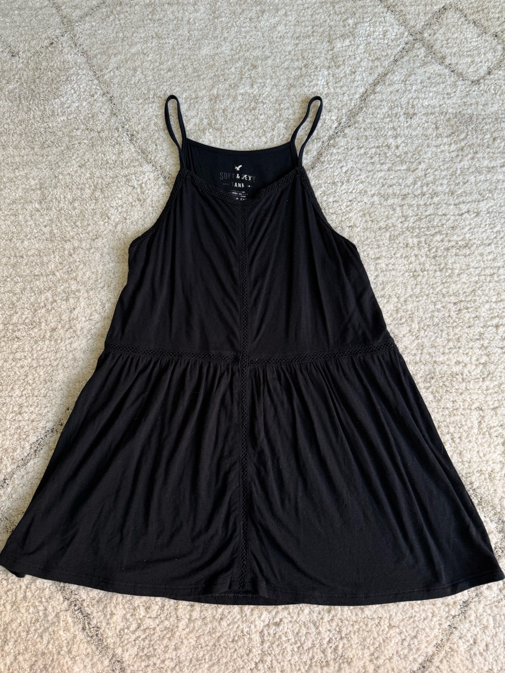 American Eagle Soft & Sexy Black Tank Size XS